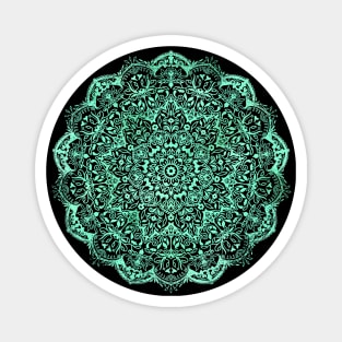 Ancient Mandala Teal Magnet